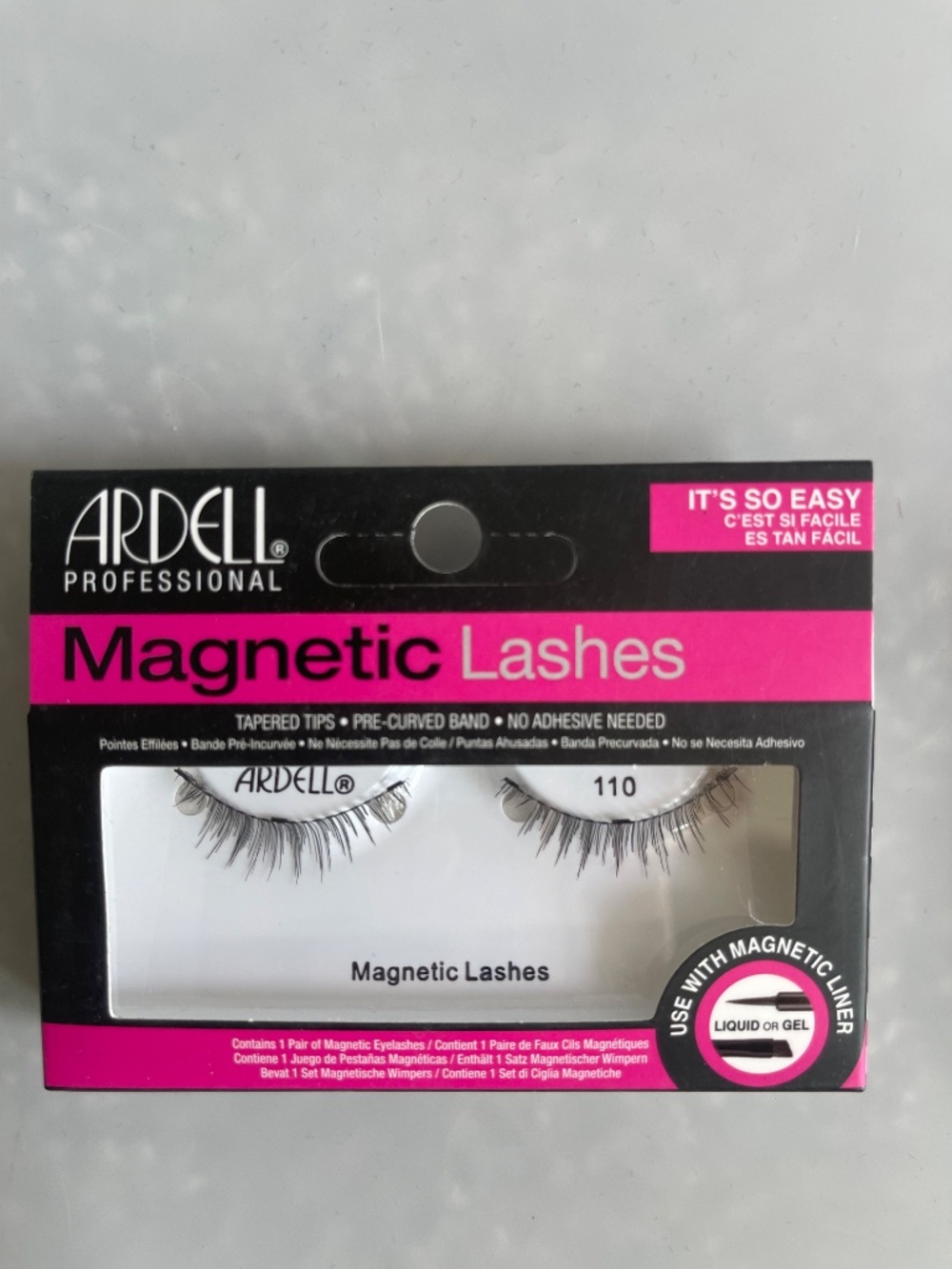 Lot of 3 Ardell Magnetic Lashes #110 New Sealed No Liner - Picture 2 of 3